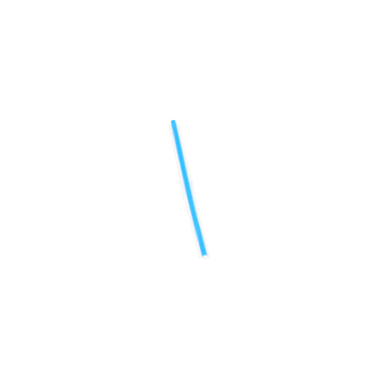 Pastry Tek Sky Blue Paper Cake Pop and Lollipop Stick - Biodegradable - 6" x 5/32" - 100 count box