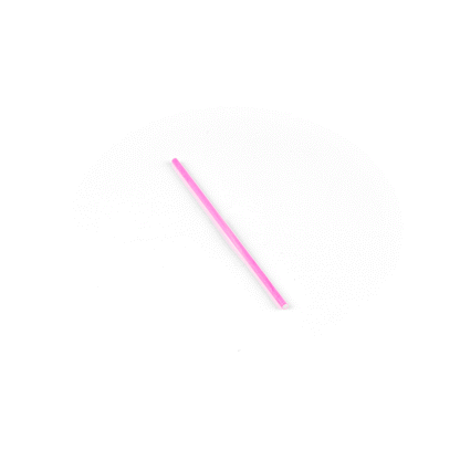 Pastry Tek Pink Paper Cake Pop and Lollipop Stick - Biodegradable - 6" x 5/32" - 100 count box