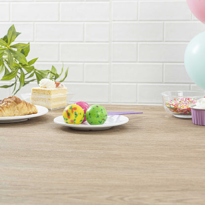 Pastry Tek Purple Paper Cake Pop and Lollipop Stick - Biodegradable - 6" x 5/32" - 100 count box