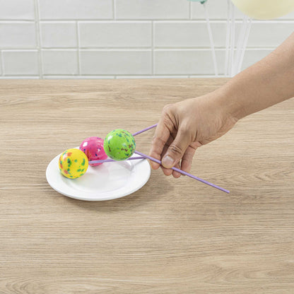 Pastry Tek Purple Paper Cake Pop and Lollipop Stick - Biodegradable - 6" x 5/32" - 100 count box