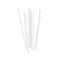 Pastry Tek White Paper Coffee Stirrer and Lollipop Stick - Biodegradable - 6" x 5/32" - 100 count box