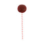 Pastry Tek Red Hearts Paper Cake Pop and Lollipop Stick - Biodegradable - 6" x 5/32" - 100 count box