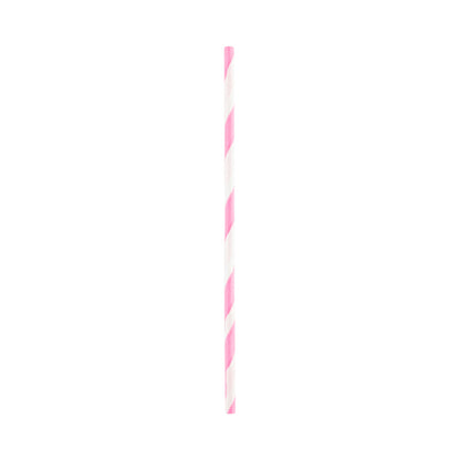 Pastry Tek Pink Paper Cake Pop and Lollipop Stick - Spirals, Biodegradable - 6" x 5/32" - 100 count box