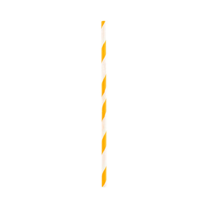 Pastry Tek Orange Paper Cake Pop and Lollipop Stick - Spirals, Biodegradable - 6" x 5/32" - 100 count box