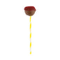 Pastry Tek Yellow Paper Cake Pop and Lollipop Stick - Spirals, Biodegradable -6" x 5/32" - 100 count box