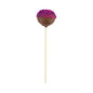 Pastry Tek Yellow Paper Cake Pop and Lollipop Stick - Polka Dots, Biodegradable - 6" x 5/32" - 100 count box