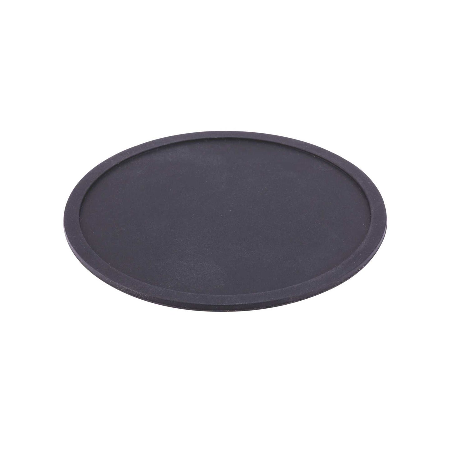 Bar Lux Black Silicone Coaster - Non-Slip - 4" x 4" x 1/4" - 6 count box