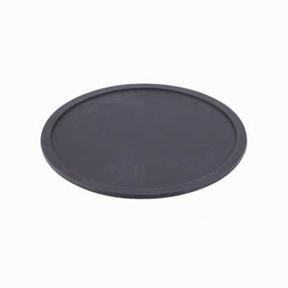 Bar Lux Black Silicone Coaster - Non-Slip - 4" x 4" x 1/4" - 6 count box