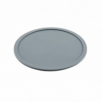 Bar Lux Gray Silicone Coaster - Non-Slip - 4" x 4" x 1/4" - 6 count box