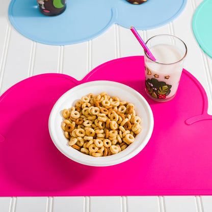 RW Kids Magenta Silicone Cloud Placemat - Non-Slip - 18 3/4" x 10 1/2" - 1 count box