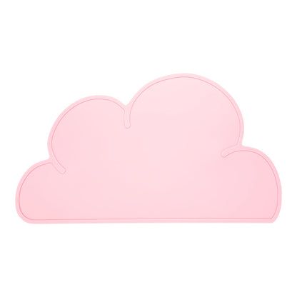 RW Kids Pink Silicone Cloud Placemat - Non-Slip - 18 3/4" x 10 1/2" - 1 count box