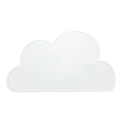 RW Kids White Silicone Cloud Placemat - Non-Slip - 18 3/4" x 10 1/2" - 1 count box
