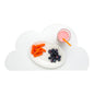RW Kids White Silicone Cloud Placemat - Non-Slip - 18 3/4" x 10 1/2" - 1 count box