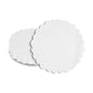 Pastry Tek Round White Paper Doilies - Lace - 6" x 6" - 100 count box