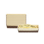 Panificio 18 oz Kraft Paper Baking Loaf Pan - Greaseproof, Rippled - 7 3/4" x 3 1/4" x 2" - 10 count box