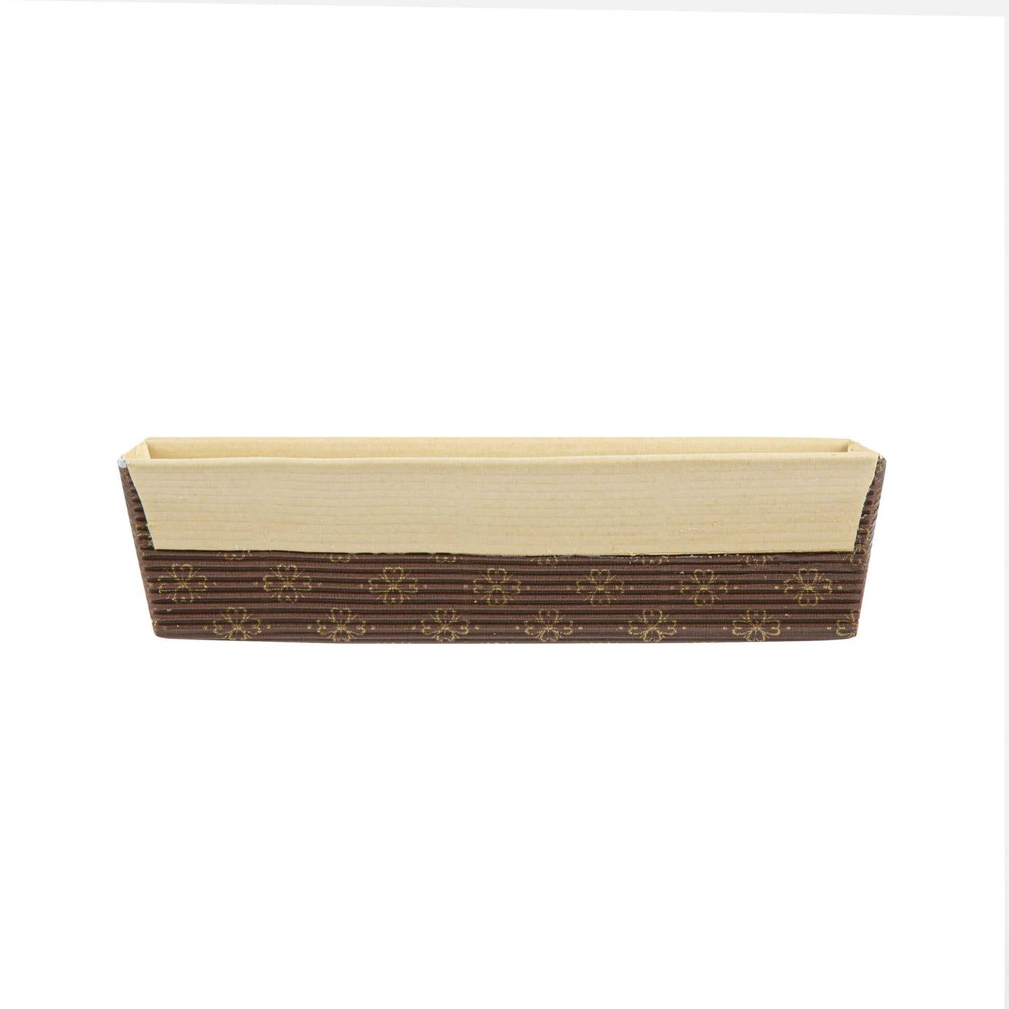 Panificio 18 oz Kraft Paper Baking Loaf Pan - Greaseproof, Rippled - 7 3/4" x 3 1/4" x 2" - 10 count box