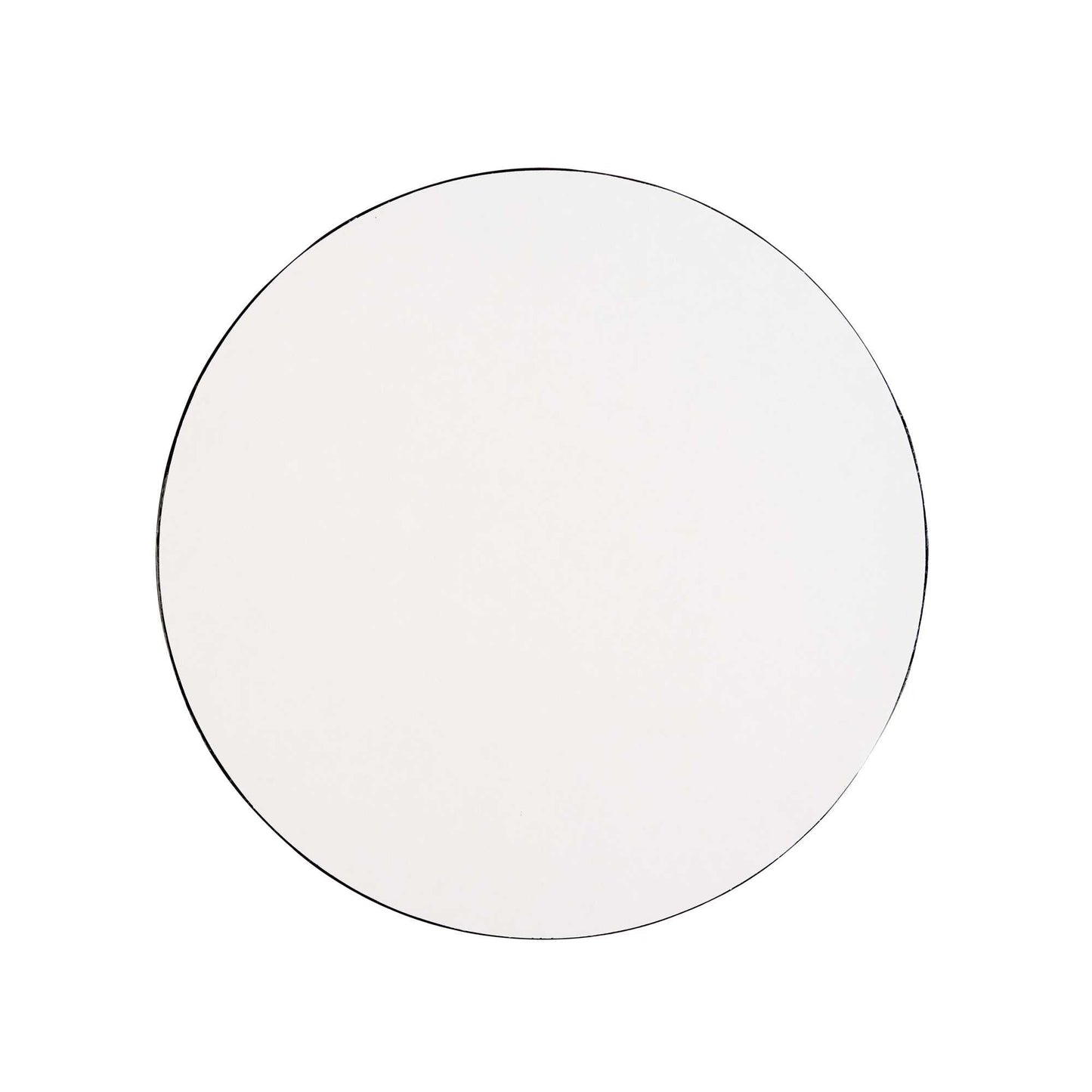 Pastry Tek Round Black Cardboard Cake Drum Board - Covered Edge - 8" x 8" x 1/2" - 1 count box