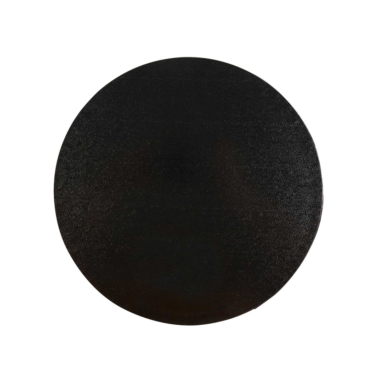 Pastry Tek Round Black Cardboard Cake Drum Board - Covered Edge - 10" x 10" x 1/2" - 1 count box