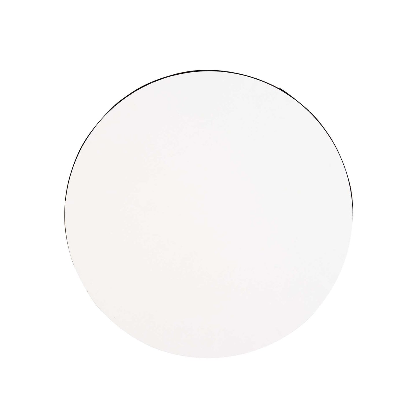 Pastry Tek Round Black Cardboard Cake Drum Board - Covered Edge - 10" x 10" x 1/2" - 1 count box