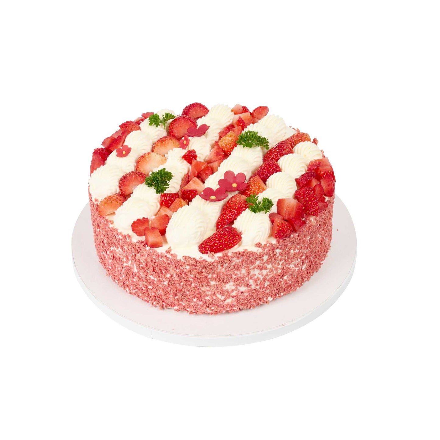 Pastry Tek Round White Cardboard Cake Drum Board - Covered Edge - 10" x 10" x 1/2" - 1 count box