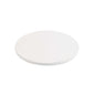 Pastry Tek Round White Cardboard Cake Drum Board - Covered Edge - 10" x 10" x 1/2" - 1 count box