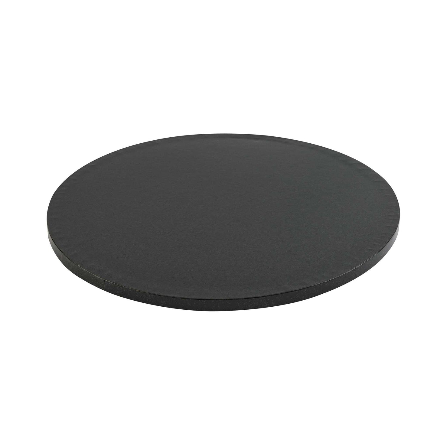 Pastry Tek Round Black Cardboard Cake Drum Board - Covered Edge - 12" x 12" x 1/2" - 1 count box