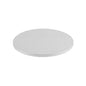 Pastry Tek Round Metallic Silver Cardboard Cake Drum Board - Covered Edge - 12" x 12" x 1/2" - 1 count box