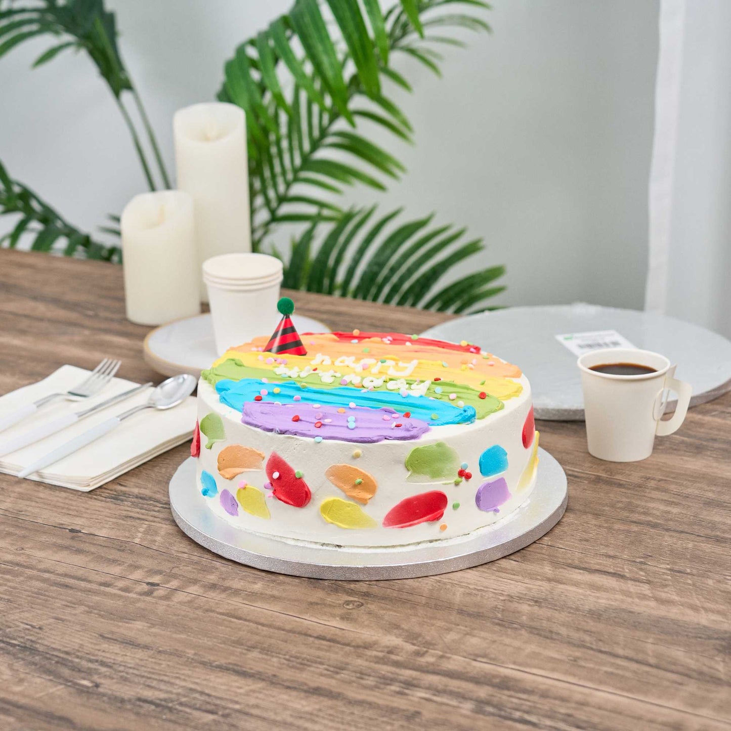 Pastry Tek Round Metallic Silver Cardboard Cake Drum Board - Covered Edge - 12" x 12" x 1/2" - 1 count box