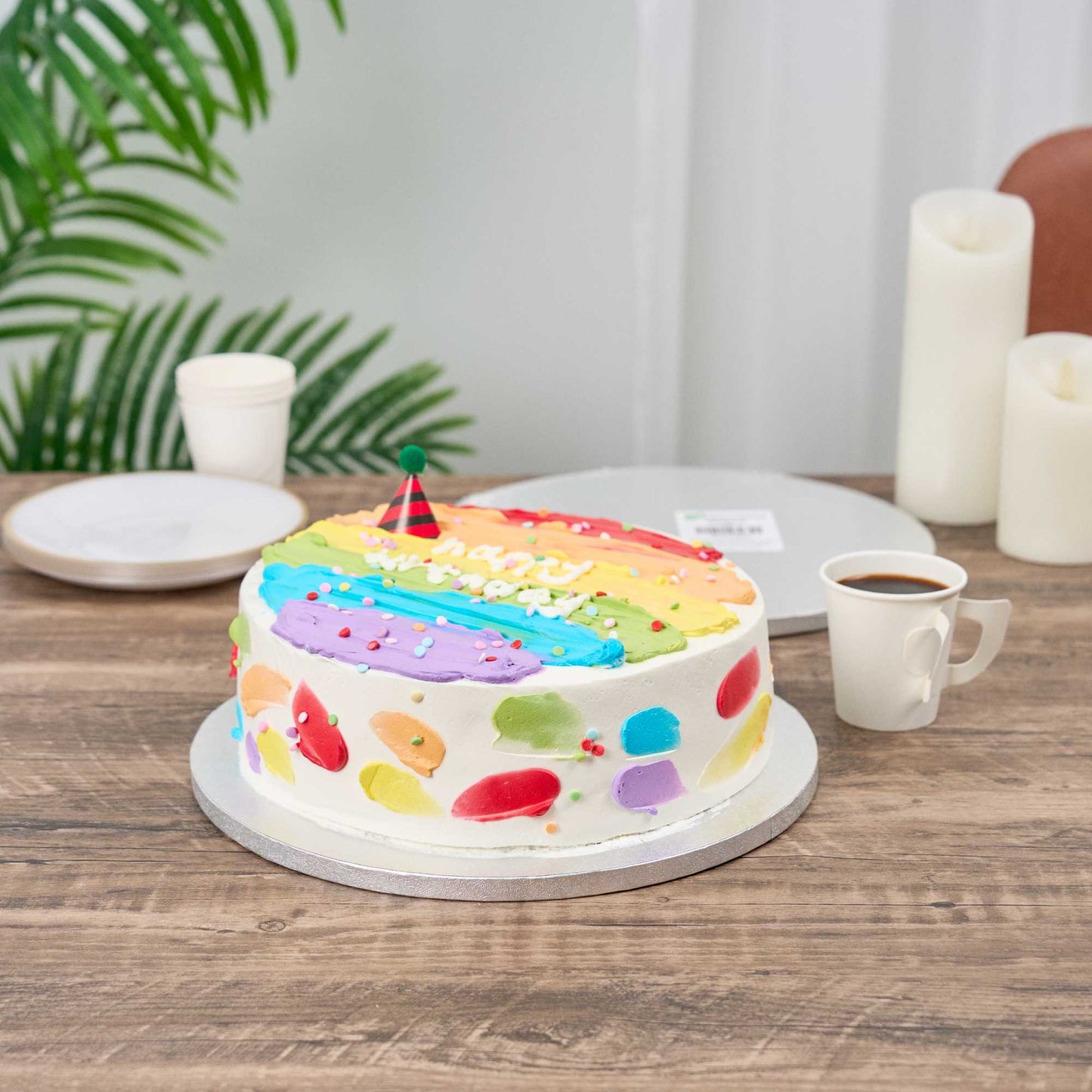 Pastry Tek Round Metallic Silver Cardboard Cake Drum Board - Covered Edge - 12" x 12" x 1/2" - 1 count box