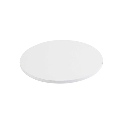 Pastry Tek Round White Cardboard Cake Drum Board - Covered Edge - 12" x 12" x 1/2" - 1 count box