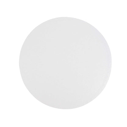 Pastry Tek Round White Cardboard Cake Drum Board - Covered Edge - 12" x 12" x 1/2" - 1 count box