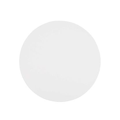 Pastry Tek Round White Cardboard Cake Drum Board - Covered Edge - 12" x 12" x 1/2" - 1 count box