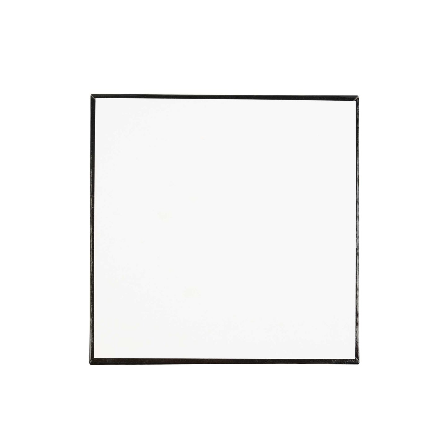 Pastry Tek Square Black Cardboard Cake Drum Board - Covered Edge - 8" x 8" x 1/2" - 1 count box
