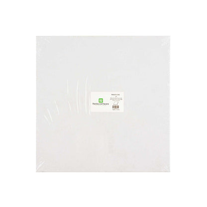 Pastry Tek Square White Cardboard Cake Drum Board - Covered Edge - 8" x 8" x 1/2" - 1 count box