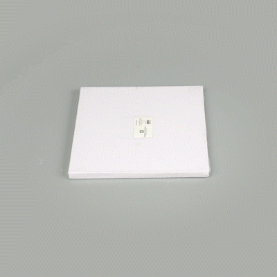 Pastry Tek Square White Cardboard Cake Drum Board - Covered Edge - 8" x 8" x 1/2" - 1 count box