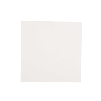 Pastry Tek Square White Cardboard Cake Drum Board - Covered Edge - 8" x 8" x 1/2" - 1 count box