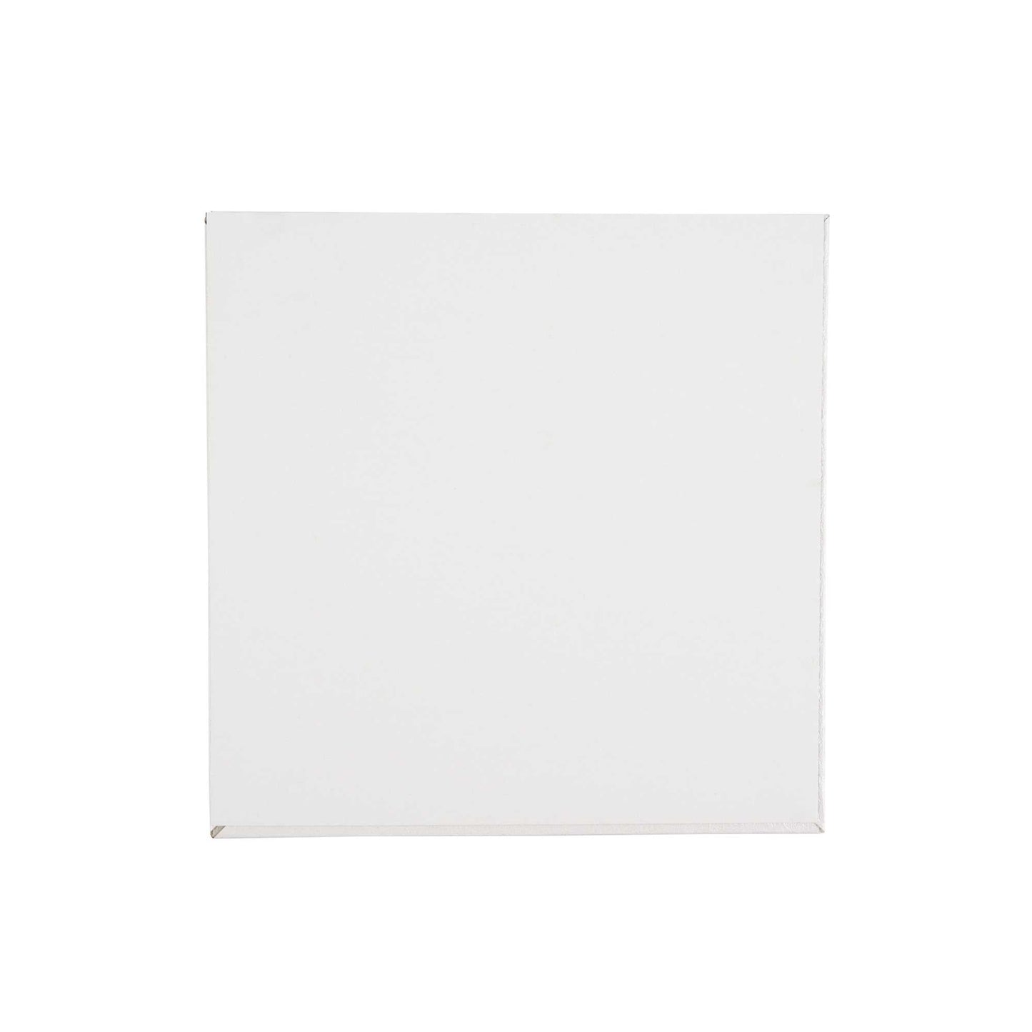 Pastry Tek Square White Cardboard Cake Drum Board - Covered Edge - 8" x 8" x 1/2" - 1 count box