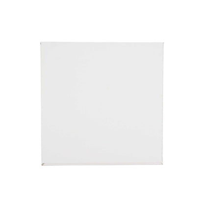 Pastry Tek Square White Cardboard Cake Drum Board - Covered Edge - 8" x 8" x 1/2" - 1 count box