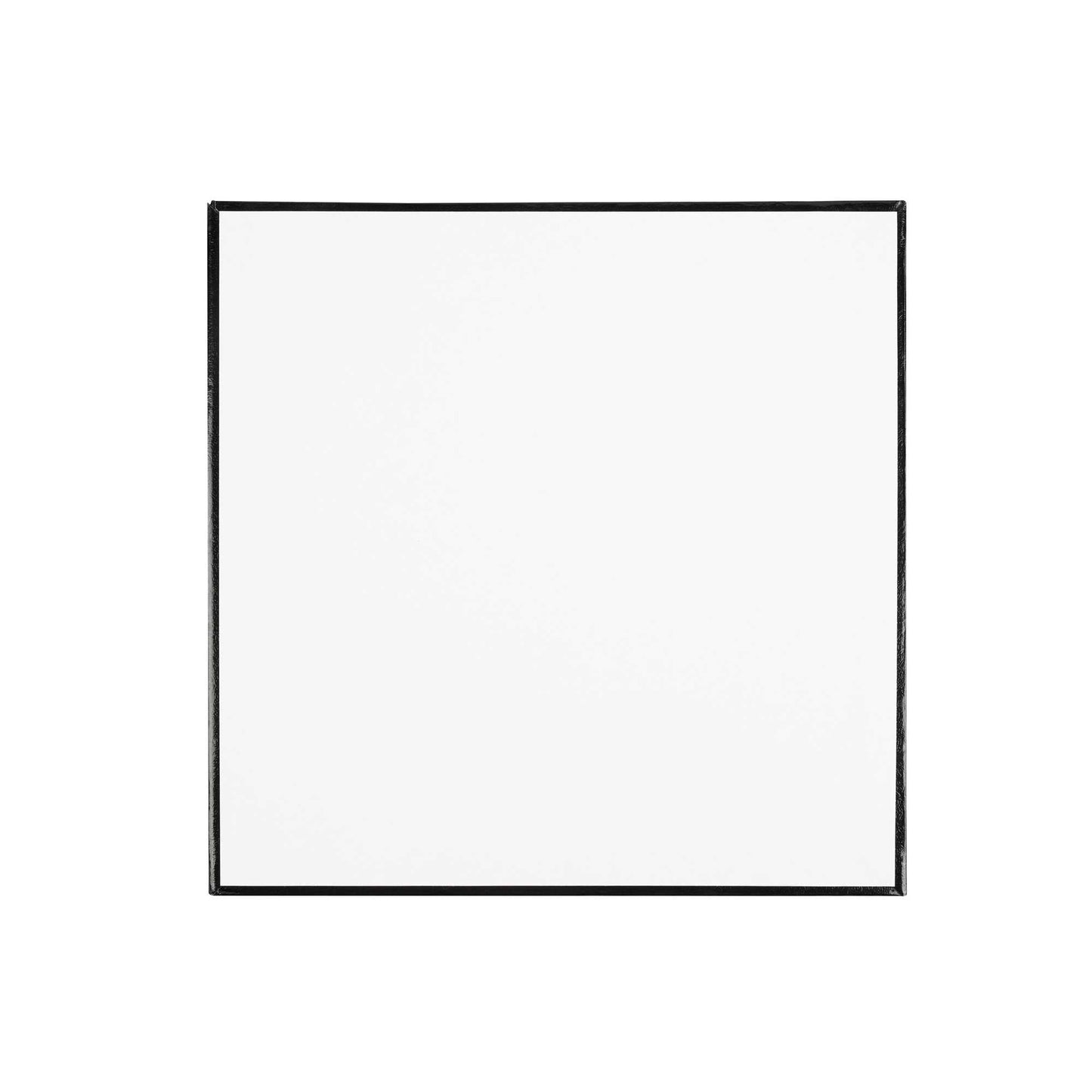 Pastry Tek Square Black Cardboard Cake Drum Board - Covered Edge - 10" x 10" x 1/2" - 1 count box