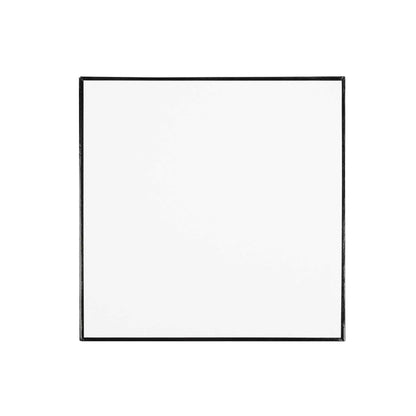Pastry Tek Square Black Cardboard Cake Drum Board - Covered Edge - 10" x 10" x 1/2" - 1 count box