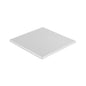 Pastry Tek Square Metallic Silver Cardboard Cake Drum Board - Covered Edge - 10" x 10" x 1/2" - 1 count box