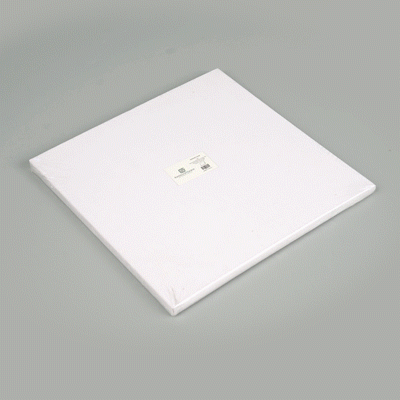 Pastry Tek Square White Cardboard Cake Drum Board - Covered Edge - 10" x 10" x 1/2" - 1 count box