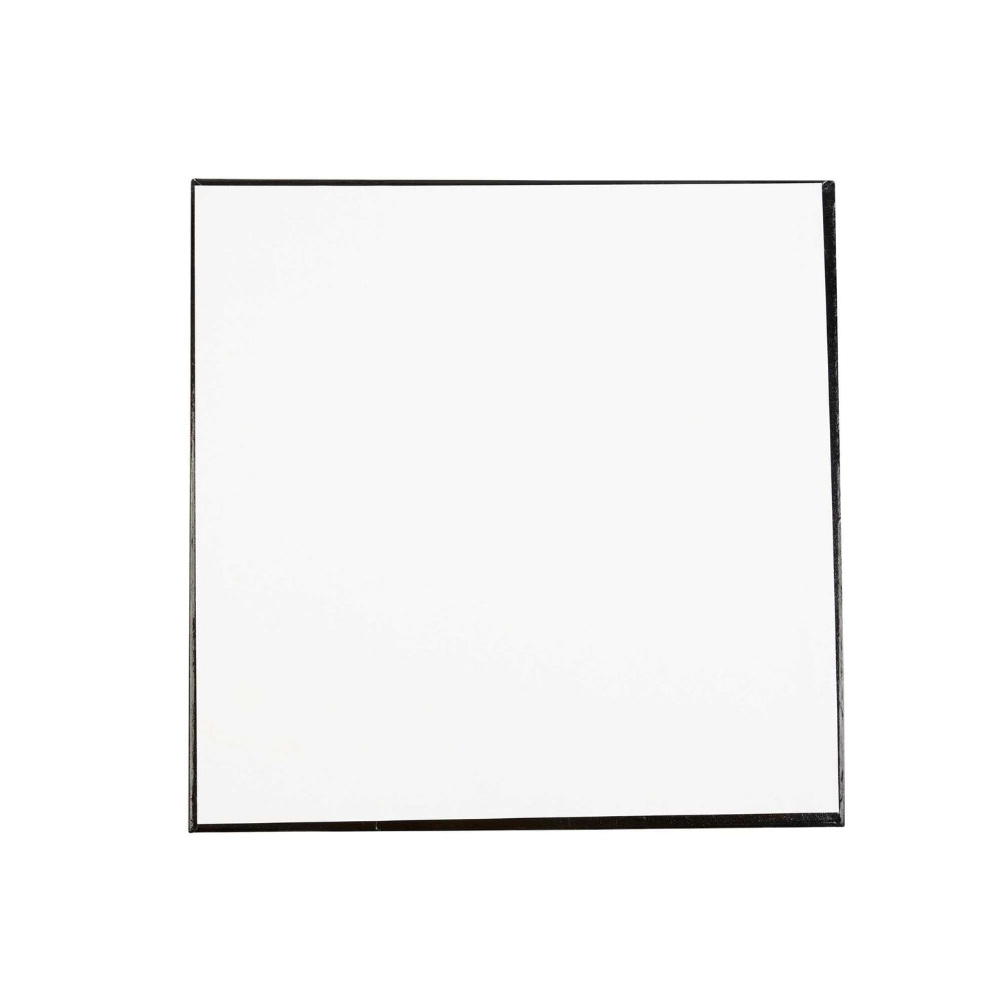 Pastry Tek Square Black Cardboard Cake Drum Board - Covered Edge - 12" x 12" x 1/2" - 1 count box