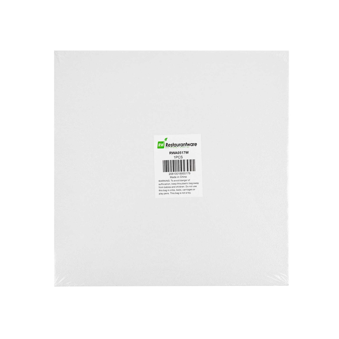 Pastry Tek Square White Cardboard Cake Drum Board - Covered Edge - 12" x 12" x 1/2" - 1 count box