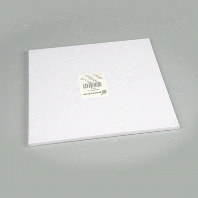 Pastry Tek Square White Cardboard Cake Drum Board - Covered Edge - 12" x 12" x 1/2" - 1 count box