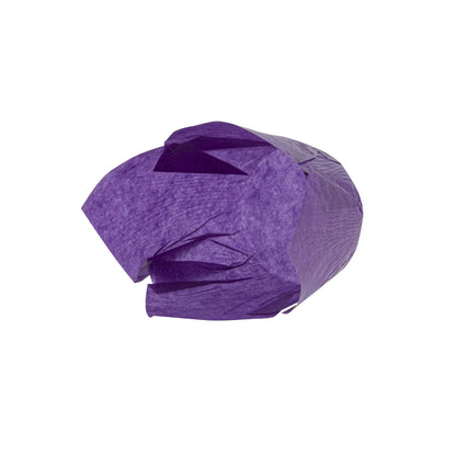 Panificio 4 oz Violet Paper Tulip Baking Cup - Greaseproof - 3 1/2" x 3 1/2" x 3 1/2" - 200 count box