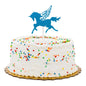 Top Cake Blue Paper Unicorn Cake Topper - Glitter - 6" x 4 1/4" - 100 count box