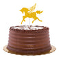 Top Cake Gold Paper Unicorn Cake Topper - Glitter - 6" x 4 1/4" - 10 count box