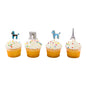 Top Cake Assorted Paper Paris Eiffel Tower Cake Topper - 3 1/4" x 1 1/4" - 24 pieces