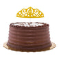 Top Cake Gold Paper Tiara Cake Topper - Glitter - 8" x 3 3/4" - 10 count box